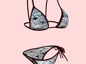 sexy net bikini p07 Model 3D