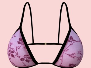 sexy pink floral bikini p08 3D मॉडल