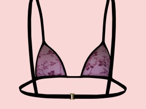 sexy pink floral bikini p08 3D मॉडल