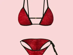 sexy red santa bikini p09 3D Model