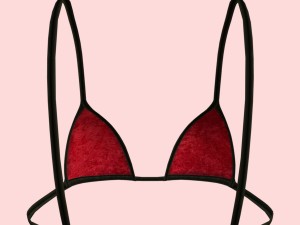 sexy red santa bikini p09 3D 모델