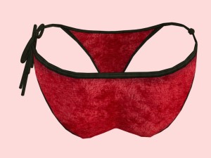 sexy red santa bikini p09 3D 모델