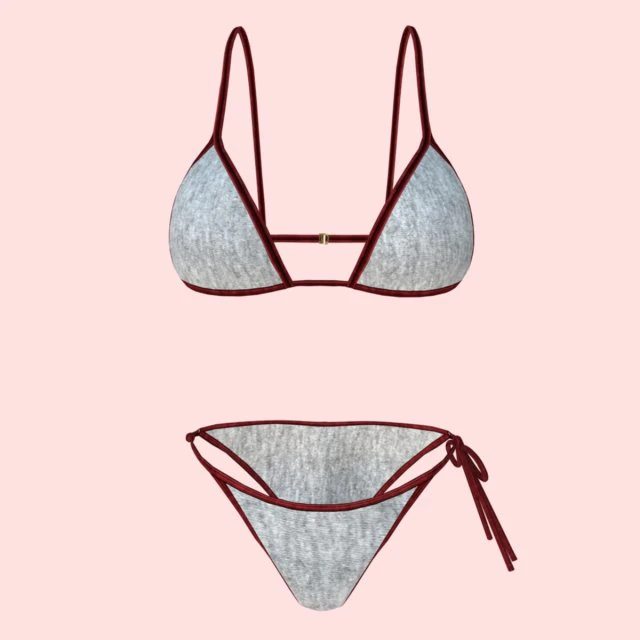 sexy white santa bikini p10 3D Model .c4d .max .obj .3ds .fbx .stl .blend