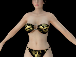 11 beautifuly seductive bikini girls collection festival offer 3D 模型