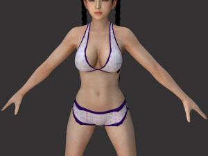11 beautifuly seductive bikini girls collection festival offer 3D 模型