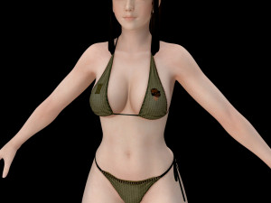 11 beautifuly seductive bikini girls collection festival offer 3D 模型