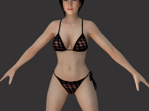 11 beautifuly seductive bikini girls collection festival offer 3D 模型