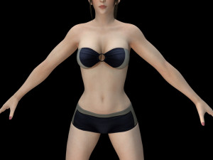 11 beautifuly seductive bikini girls collection festival offer 3D 模型