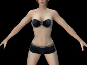 11 beautifuly seductive bikini girls collection festival offer 3D Model
