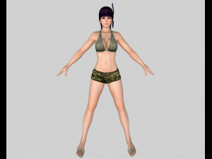 11 beautifuly seductive bikini girls collection festival offer 3D 模型