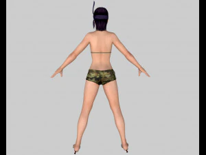 11 beautifuly seductive bikini girls collection festival offer 3D Model