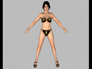 11 beautifuly seductive bikini girls collection festival offer 3D 模型