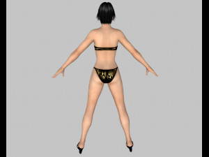 11 beautifuly seductive bikini girls collection festival offer 3D 模型