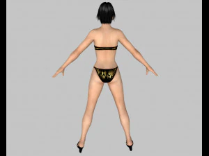 11 beautifuly seductive bikini girls collection festival offer 3D Model