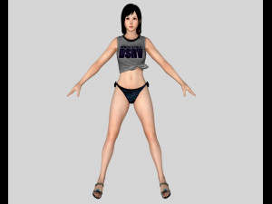 11 beautifuly seductive bikini girls collection festival offer 3D 模型