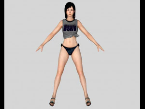 11 beautifuly seductive bikini girls collection festival offer 3D Model