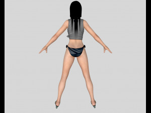11 beautifuly seductive bikini girls collection festival offer 3D 模型