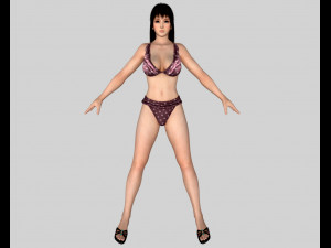 11 beautifuly seductive bikini girls collection festival offer 3D 模型