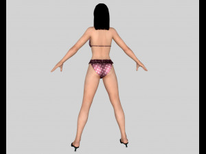 11 beautifuly seductive bikini girls collection festival offer 3D 模型