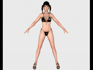 11 beautifuly seductive bikini girls collection festival offer 3D 模型