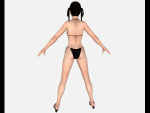 11 beautifuly seductive bikini girls collection festival offer 3D Model