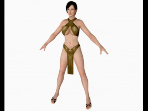 11 beautifuly seductive bikini girls collection festival offer 3D Model