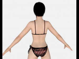 11 beautifuly seductive bikini girls collection festival offer 3D Model