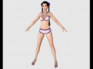 11 beautifuly seductive bikini girls collection festival offer 3D 模型