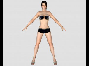 11 beautifuly seductive bikini girls collection festival offer 3D 模型