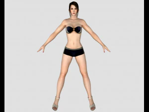 11 beautifuly seductive bikini girls collection festival offer 3D Model