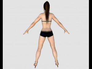 11 beautifuly seductive bikini girls collection festival offer 3D Model