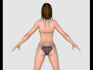 11 beautifuly seductive bikini girls collection festival offer 3D 模型