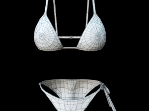 red santa bikini for christmas Modelo 3D