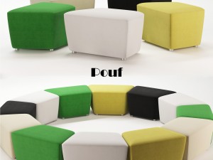 pouf 3D 모델