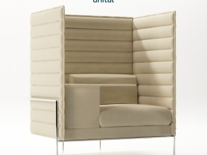 sofa for office unital tesla 3D 모델