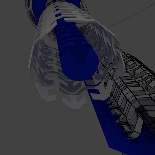 four pack of interlocking lattice Model 3D .c4d .max .obj .3ds .fbx .stl .blend 