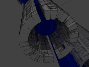 quatro pacotes de treli&ccedil;a interligada Modelo 3D