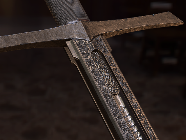sword-arador 3D Модель .c4d .max .obj .3ds .fbx .stl .blend 