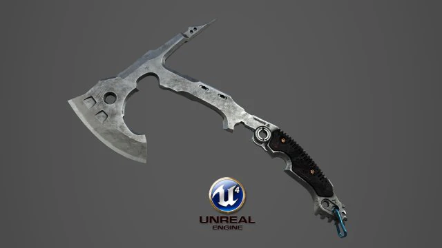 old axe 3D Model .c4d .max .obj .3ds .fbx .stl .blend 