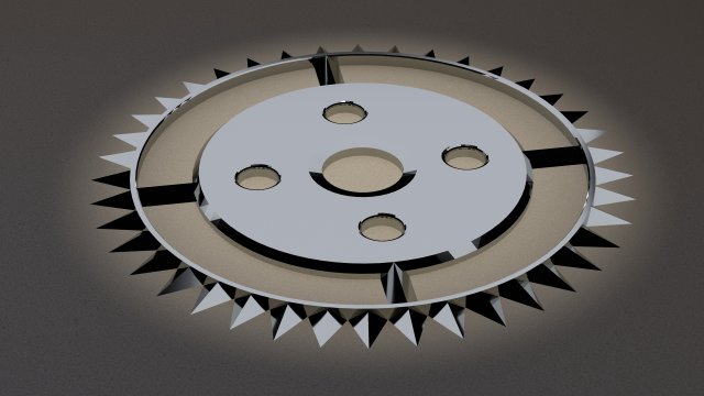 gear in steampunk style 3D मॉडल .c4d .max .obj .3ds .fbx .stl .blend 