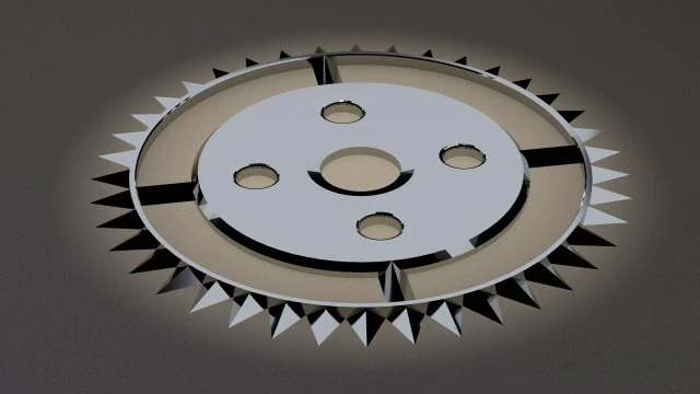 gear in steampunk style 3D Model .c4d .max .obj .3ds .fbx .stl .blend 