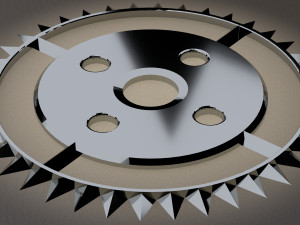 gear in steampunk style 3D मॉडल