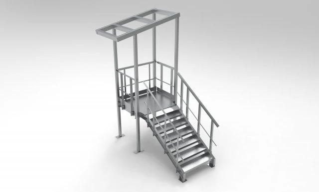 little staircase for free 3D Model .c4d .max .obj .3ds .fbx .stl .blend