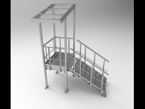 little staircase for free Model 3D