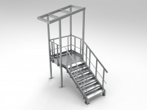 little staircase for free Model 3D