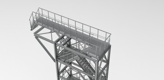 fire escape Modèle 3D .c4d .max .obj .3ds .fbx .stl .blend