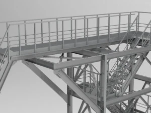 fire escape 3D Model