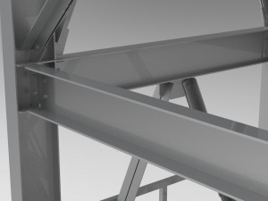 fire escape Modèle 3D