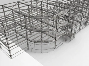 Verwaltungskomplex 3D Modell