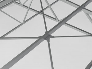 little factory with steel construction 3D Model